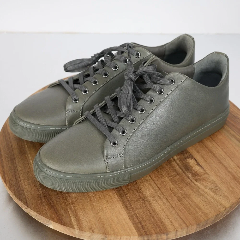 Thursday Boot Co Premier Low Top Olive Green Leather Sneakers Mens 11